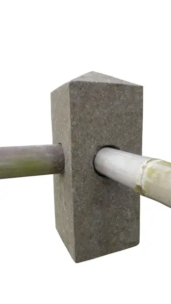 Product image of the product “Pale for fence, 1 hole - alignment 90°, in the size from 50 to 80cm, basanite ”